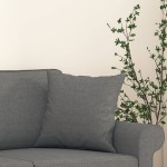 vidaXL Perne decorative, 2 buc., gri închis, 40x40 cm, textil vidaXL Perne decorative, 2 buc., gri închis, 40x40 cm, textil