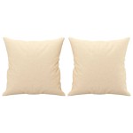 vidaXL Perne decorative 2 buc. crem 40x40 cm, material textil vidaXL Perne decorative 2 buc. crem 40x40 cm, material textil