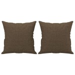 vidaXL Perne decorative, 2 buc., maro, 40x40 cm, material textil