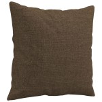 vidaXL Perne decorative, 2 buc., maro, 40x40 cm, material textil