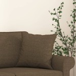 vidaXL Perne decorative, 2 buc., maro, 40x40 cm, material textil