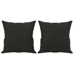 vidaXL Perne decorative, 2 buc., negru, 40 x 40 cm, material textil vidaXL Perne decorative, 2 buc., negru, 40 x 40 cm, material textil