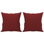 vidaXL Perne decorative, 2 buc., roșu vin, 40x40 cm, material textil vidaXL Perne decorative, 2 buc., roșu vin, 40x40 cm, material textil