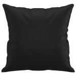 vidaXL Perne decorative, 2 buc., negru, 40x40 cm, piele ecologică vidaXL Perne decorative, 2 buc., negru, 40x40 cm, piele ecologică