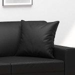 vidaXL Perne decorative, 2 buc., negru, 40x40 cm, piele ecologică vidaXL Perne decorative, 2 buc., negru, 40x40 cm, piele ecologică