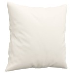 vidaXL Perne decorative, 2 buc., crem, 40x40 cm, piele ecologică vidaXL Perne decorative, 2 buc., crem, 40x40 cm, piele ecologică