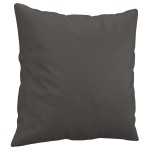 vidaXL Perne decorative, 2 buc., gri, 40x40 cm, piele ecologică vidaXL Perne decorative, 2 buc., gri, 40x40 cm, piele ecologică