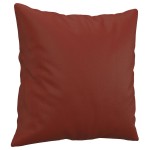 vidaXL Perne decorative, 2 buc., roșu vin, 40x40 cm, piele ecologică vidaXL Perne decorative, 2 buc., roșu vin, 40x40 cm, piele ecologică