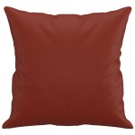 vidaXL Perne decorative, 2 buc., roșu vin, 40x40 cm, piele ecologică vidaXL Perne decorative, 2 buc., roșu vin, 40x40 cm, piele ecologică