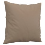 vidaXL Perne decorative, 2 buc., cappuccino, 40x40 cm, piele ecologică vidaXL Perne decorative, 2 buc., cappuccino, 40x40 cm, piele ecologică