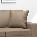 vidaXL Perne decorative, 2 buc., cappuccino, 40x40 cm, piele ecologică vidaXL Perne decorative, 2 buc., cappuccino, 40x40 cm, piele ecologică