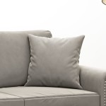 vidaXL Perne decorative, 2 buc., gri deschis, 40x40 cm, catifea vidaXL Perne decorative, 2 buc., gri deschis, 40x40 cm, catifea