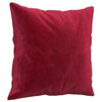 vidaXL Perne decorative, 2 buc., roșu vin, 40x40 cm, catifea vidaXL Perne decorative, 2 buc., roșu vin, 40x40 cm, catifea