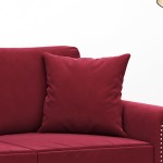 vidaXL Perne decorative, 2 buc., roșu vin, 40x40 cm, catifea vidaXL Perne decorative, 2 buc., roșu vin, 40x40 cm, catifea