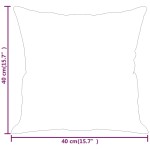 vidaXL Perne decorative, 2 buc., negru, 40x40 cm, catifea vidaXL Perne decorative, 2 buc., negru, 40x40 cm, catifea