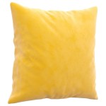vidaXL Perne decorative, 2 buc., galben, 40x40 cm, catifea