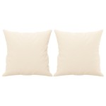 vidaXL Perne decorative, 2 buc., crem, 40x40 cm, catifea vidaXL Perne decorative, 2 buc., crem, 40x40 cm, catifea
