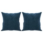 vidaXL Perne decorative, 2 buc., albastru, 40x40 cm, catifea vidaXL Perne decorative, 2 buc., albastru, 40x40 cm, catifea