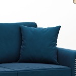 vidaXL Perne decorative, 2 buc., albastru, 40x40 cm, catifea vidaXL Perne decorative, 2 buc., albastru, 40x40 cm, catifea