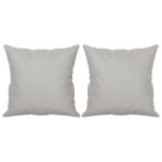 vidaXL Perne decorative, 2 buc., gri deschis, 40x40 cm, microfibră