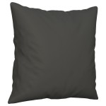 vidaXL Perne decorative, 2 buc., gri închis, 40x40 cm, microfibră