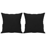 vidaXL Perne decorative, 2 buc., negru, 40x40 cm, microfibră vidaXL Perne decorative, 2 buc., negru, 40x40 cm, microfibră