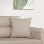 vidaXL Perne decorative, 2 buc., crem, 40x40 cm, microfibră vidaXL Perne decorative, 2 buc., crem, 40x40 cm, microfibră