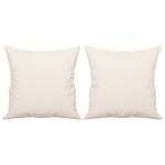 vidaXL Perne decorative, 2 buc., bej, 40x40 cm, microfibră vidaXL Perne decorative, 2 buc., bej, 40x40 cm, microfibră