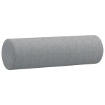 vidaXL Perne decorative, 2 buc., gri deschis, Ø15x50 cm, textil vidaXL Perne decorative, 2 buc., gri deschis, Ø15x50 cm, textil