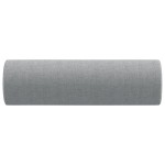vidaXL Perne decorative, 2 buc., gri deschis, Ø15x50 cm, textil vidaXL Perne decorative, 2 buc., gri deschis, Ø15x50 cm, textil