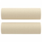 vidaXL Perne decorative, 2 buc., crem, Ø15x50 cm, textil vidaXL Perne decorative, 2 buc., crem, Ø15x50 cm, textil