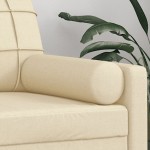vidaXL Perne decorative, 2 buc., crem, Ø15x50 cm, textil vidaXL Perne decorative, 2 buc., crem, Ø15x50 cm, textil