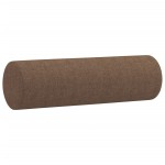 vidaXL Perne decorative, 2 buc., maro, Ø15x50 cm, textil vidaXL Perne decorative, 2 buc., maro, Ø15x50 cm, textil