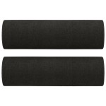 vidaXL Perne decorative, 2 buc., negru, Ø15x50 cm, textil vidaXL Perne decorative, 2 buc., negru, Ø15x50 cm, textil