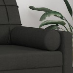 vidaXL Perne decorative, 2 buc., negru, Ø15x50 cm, textil vidaXL Perne decorative, 2 buc., negru, Ø15x50 cm, textil