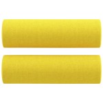 vidaXL Perne decorative, 2 buc., galben deschis, Ø15x50 cm, textil vidaXL Perne decorative, 2 buc., galben deschis, Ø15x50 cm, textil