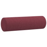 vidaXL Perne decorative, 2 buc., roșu vin, Ø15x50 cm, textil vidaXL Perne decorative, 2 buc., roșu vin, Ø15x50 cm, textil