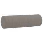 vidaXL Perne decorative, 2 buc., gri taupe, Ø15x50 cm, textil vidaXL Perne decorative, 2 buc., gri taupe, Ø15x50 cm, textil