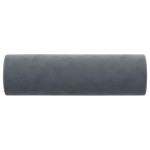 vidaXL Perne decorative, 2 buc., gri închis, Ø15x50 cm, catifea vidaXL Perne decorative, 2 buc., gri închis, Ø15x50 cm, catifea