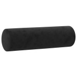 vidaXL Perne decorative, 2 buc., negru, Ø15x50 cm, catifea vidaXL Perne decorative, 2 buc., negru, Ø15x50 cm, catifea