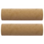 vidaXL Perne decorative, 2 buc., maro, Ø15x50 cm, catifea vidaXL Perne decorative, 2 buc., maro, Ø15x50 cm, catifea