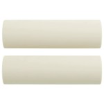 vidaXL Perne decorative, 2 buc., crem, Ø15x50 cm, catifea vidaXL Perne decorative, 2 buc., crem, Ø15x50 cm, catifea