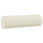 vidaXL Perne decorative, 2 buc., crem, Ø15x50 cm, catifea vidaXL Perne decorative, 2 buc., crem, Ø15x50 cm, catifea