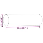 vidaXL Perne decorative, 2 buc., albastru, Ø15x50 cm, catifea vidaXL Perne decorative, 2 buc., albastru, Ø15x50 cm, catifea