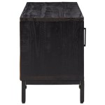 vidaXL Comodă TV, negru, 90x30x40 cm, lemn de pin masiv vidaXL Comodă TV, negru, 90x30x40 cm, lemn de pin masiv