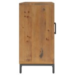 vidaXL Servantă, maro, 75x35x70 cm, lemn masiv de pin reciclat