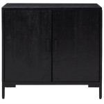 vidaXL Servantă, negru, 75x35x70 cm, lemn masiv de pin reciclat vidaXL Servantă, negru, 75x35x70 cm, lemn masiv de pin reciclat