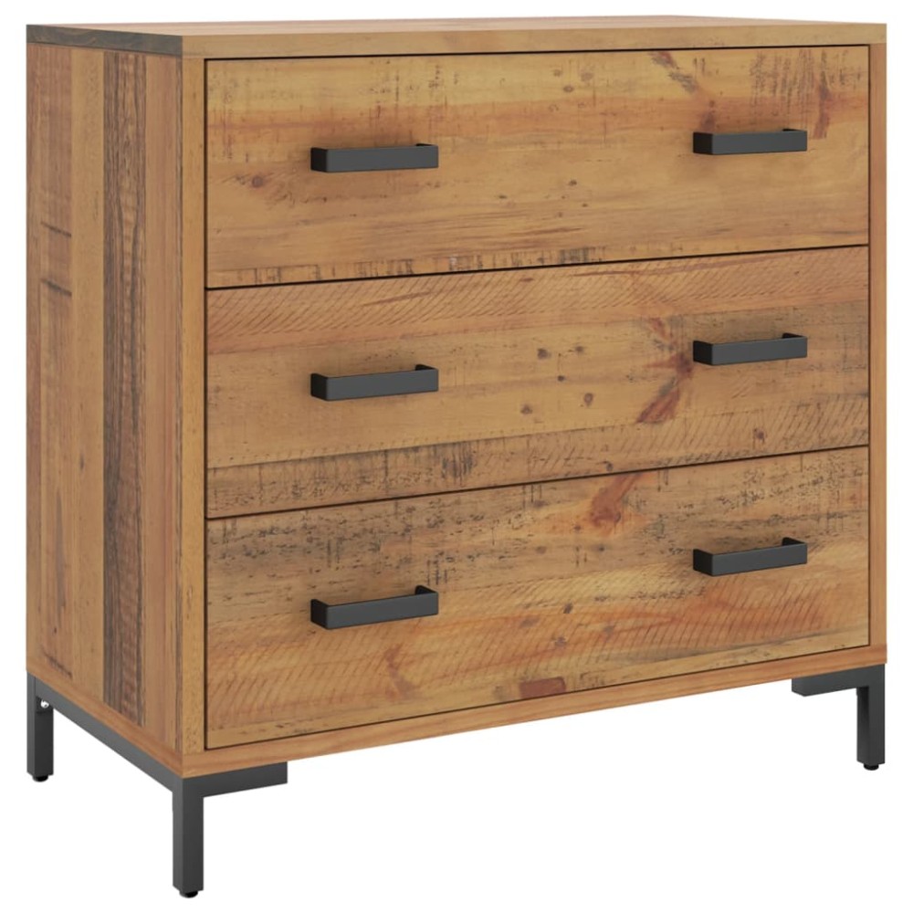 vidaXL Comodă cu sertare 75x35x70 cm, lemn masiv de pin