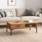 vidaXL Măsuță de cafea, 90x50x35 cm, lemn masiv de pin reciclat vidaXL Măsuță de cafea, 90x50x35 cm, lemn masiv de pin reciclat
