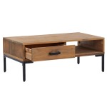 vidaXL Măsuță de cafea, 90x50x35 cm, lemn masiv de pin reciclat vidaXL Măsuță de cafea, 90x50x35 cm, lemn masiv de pin reciclat